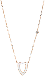 Fossil Halskæde Rosaguldtonet stål  JF03067791