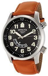 Invicta II Sort/Læder Ø48 mm 0384