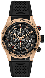 TAG Heuer Carrera Sort/Gummi Ø43 mm CAR205B.FT6087