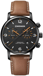 Wenger Sort/Læder Ø44 mm 01.1743.113